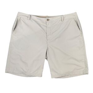 Under Armour Golf Shorts Mens 42 Straw Beige Striped Stretch Showdown Chino